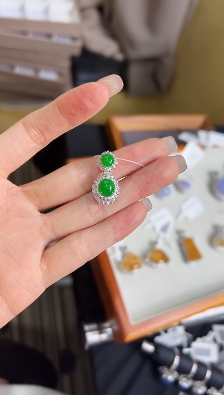 【闪购商品】翡翠颈饰18K金镶嵌DFZ0215-142