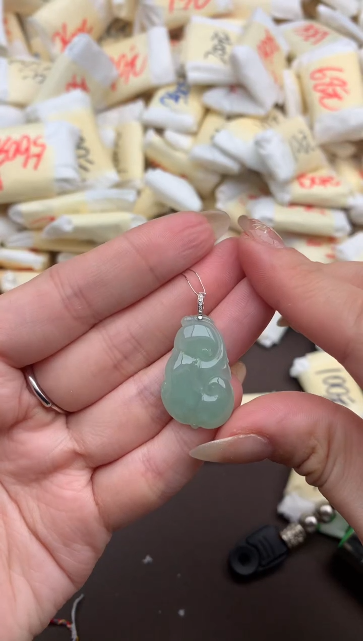 【闪购商品】翡翠挂件18K金镶嵌   一  