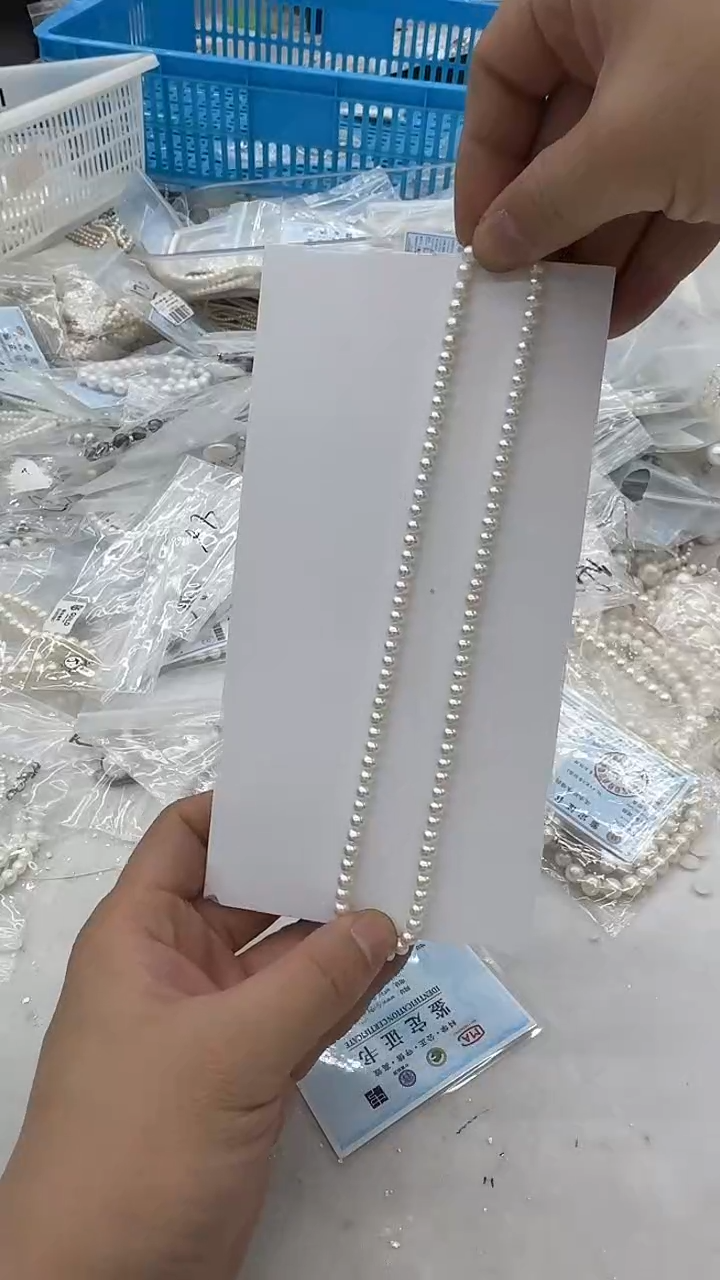 项链未镶嵌淡水珍珠5mm 元宝扣