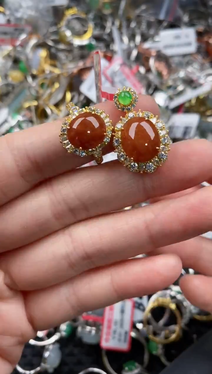 银S925镶嵌戒指翡翠333                8