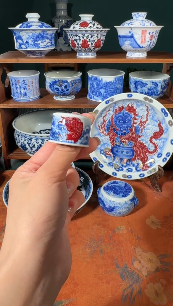 【闪购商品】杯永明尚玩锦鲤盖置