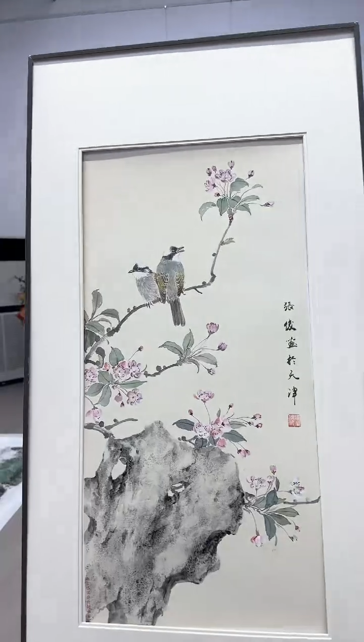 【闪购商品】折扇1fan曾学生工笔画大家张俊教授