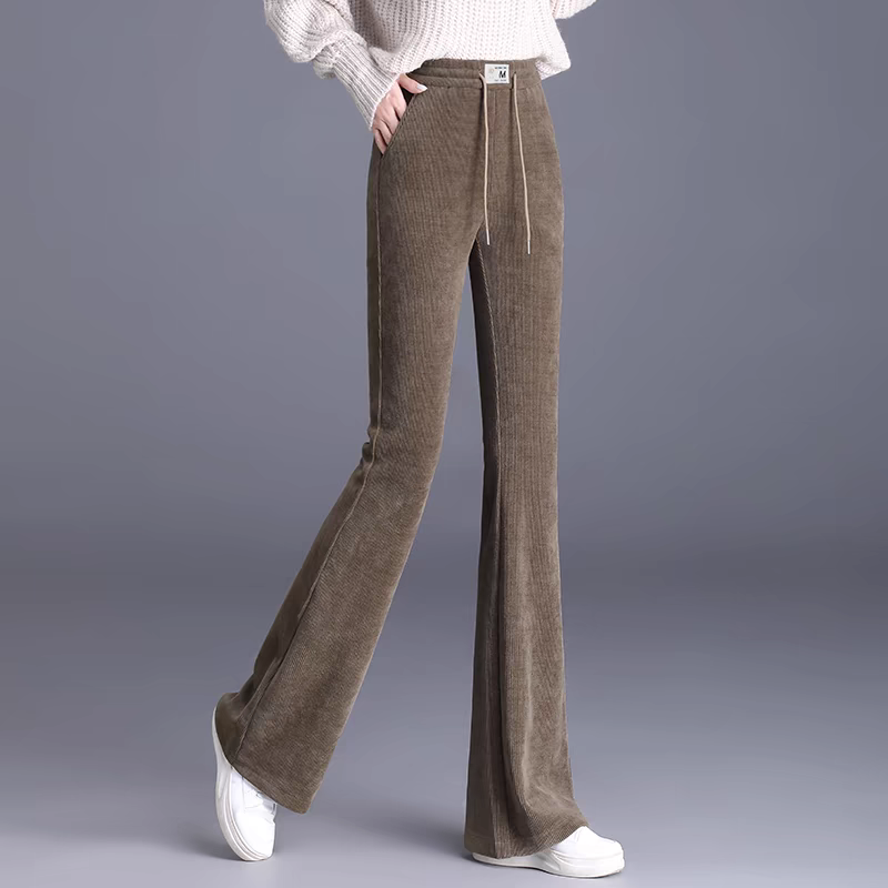 裁剪纸样松紧腰微喇叭女裤纸样