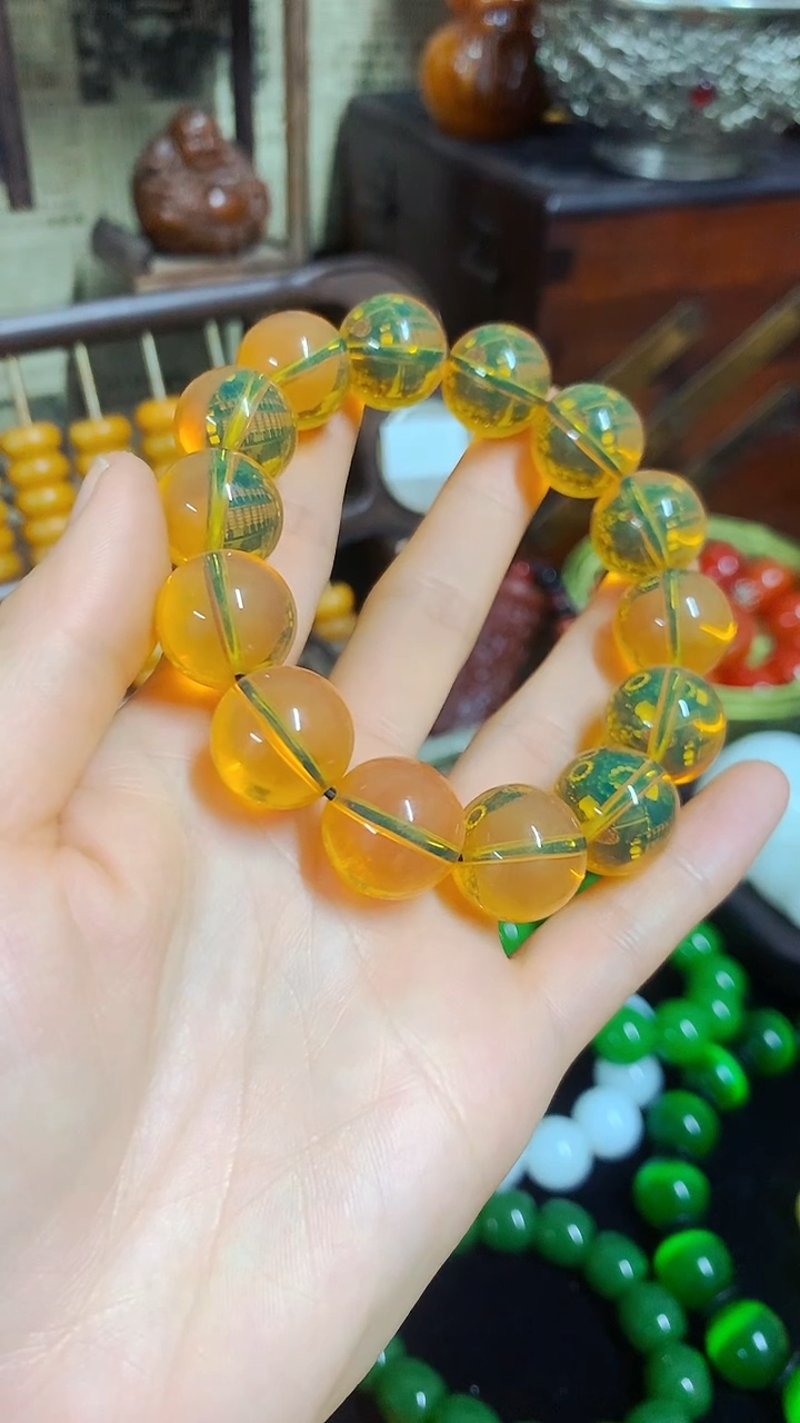 【闪购商品】金珀手串未镶嵌主播推荐主播推荐