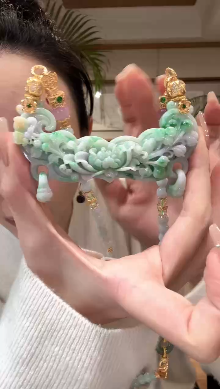 【闪购商品】翡翠颈饰未镶嵌国风