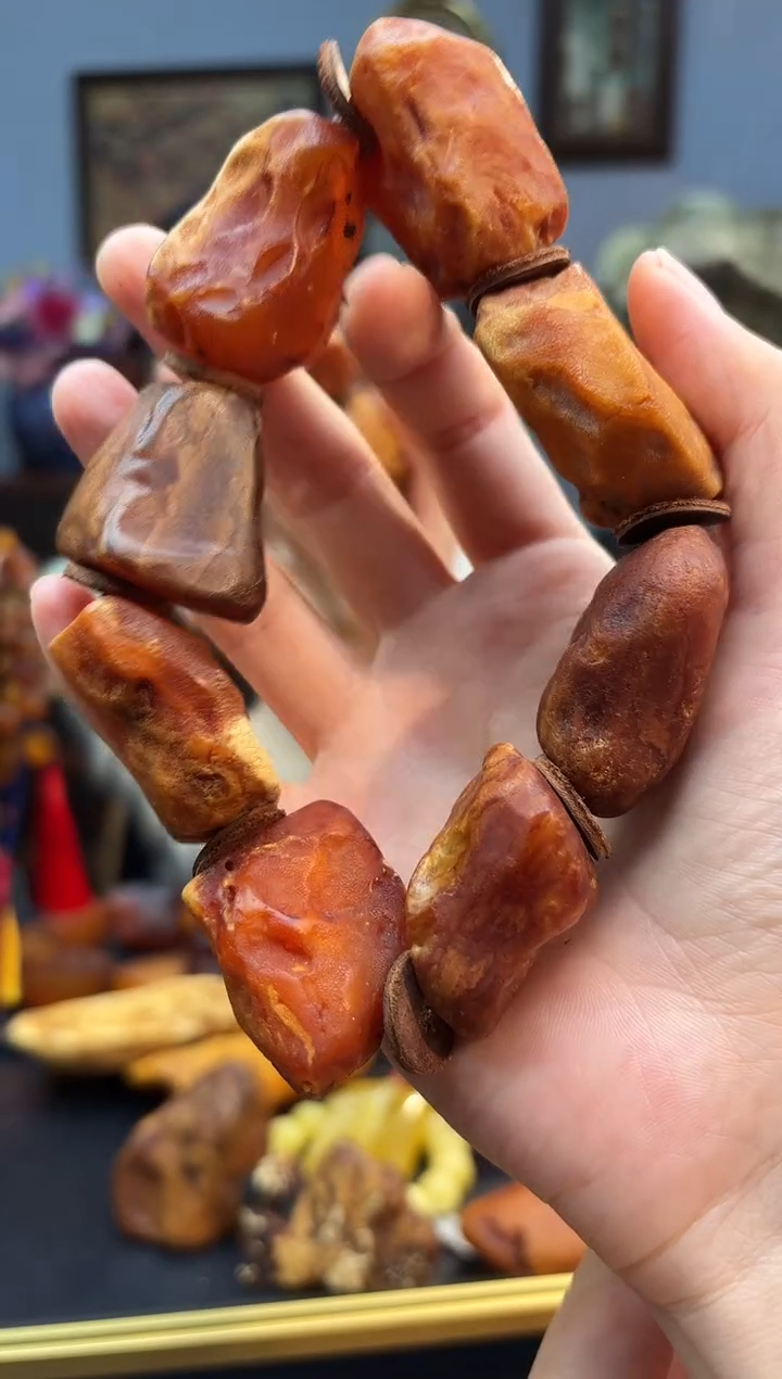 手串琥珀未镶嵌手串