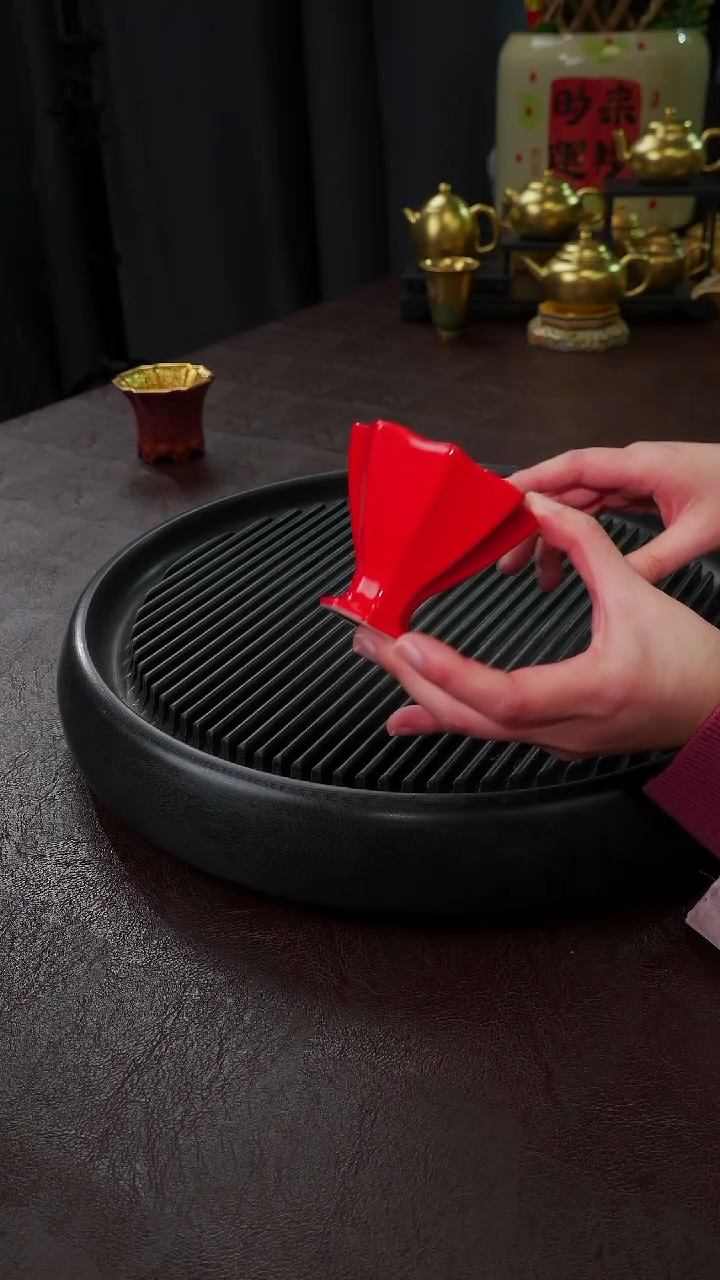 【闪购商品】杯【宜景窑中国红】摘星