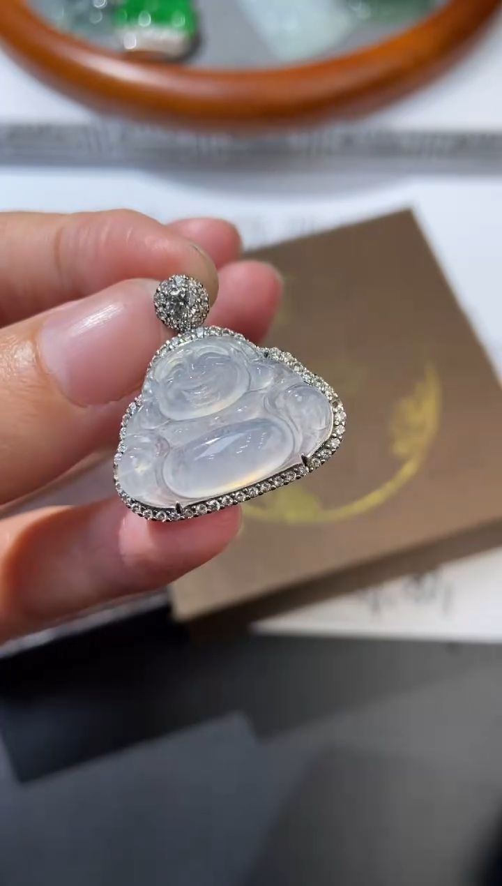 银S925镶嵌挂件翡翠376675    多人  多样性发一件