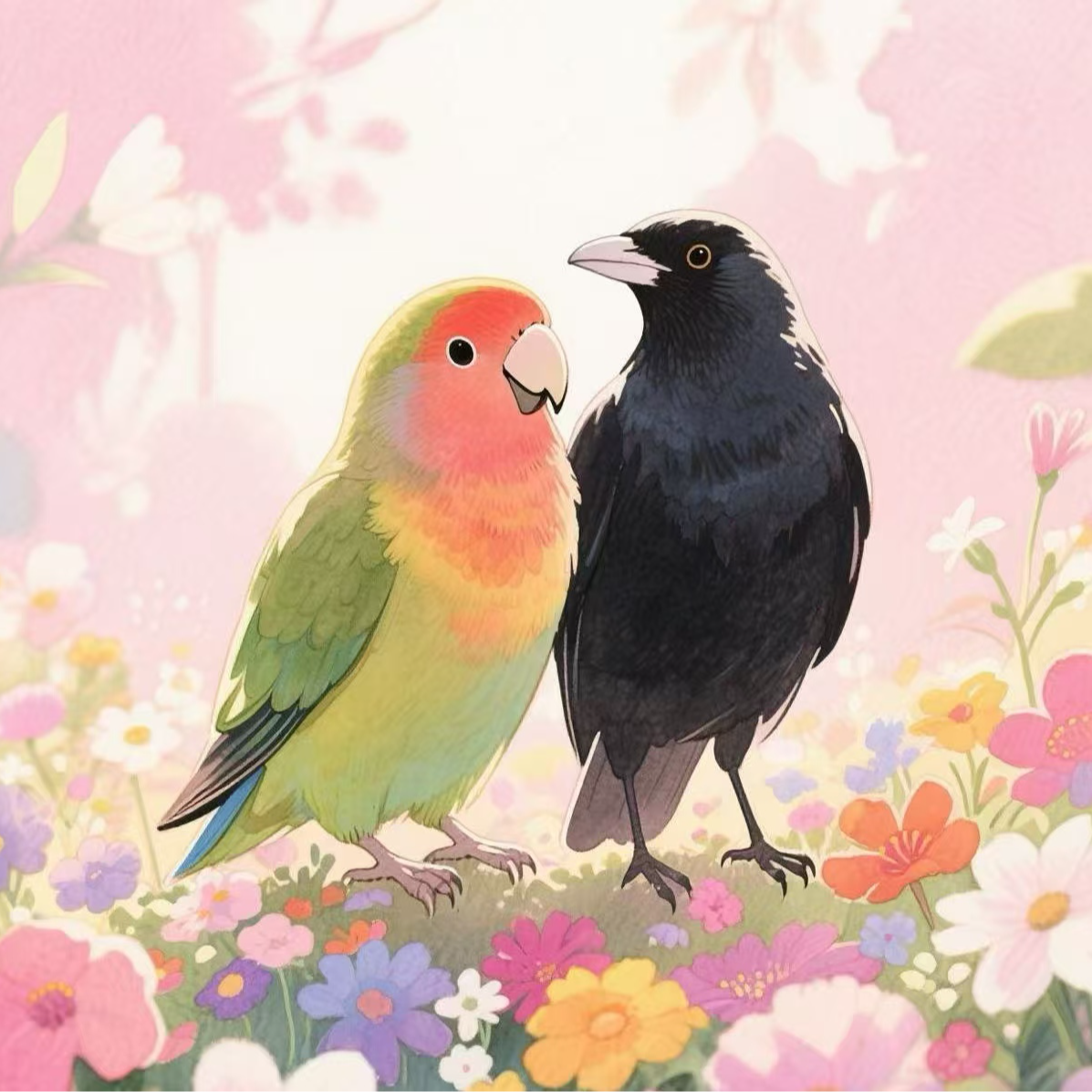 黑巴手养黑鹦鹉亲人手养鸟可教说话（购买前请阅读买家需知）