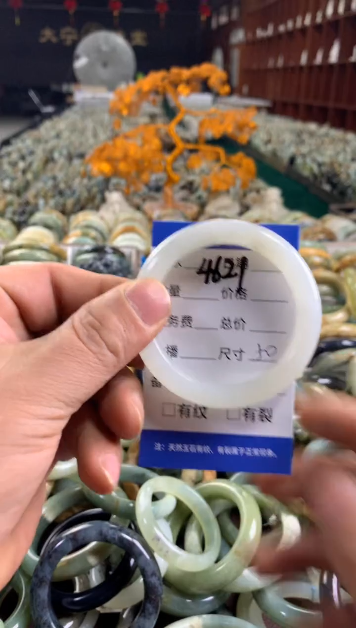 未镶嵌蛇纹石玉手镯4621