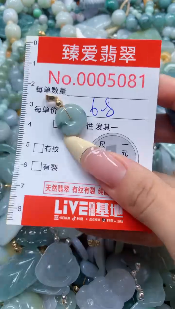 翡翠未镶嵌吊坠(不含链)5081