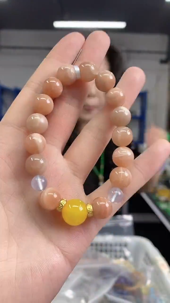 未镶嵌手串拉长石闪购链接 多样性发其一颜色微差