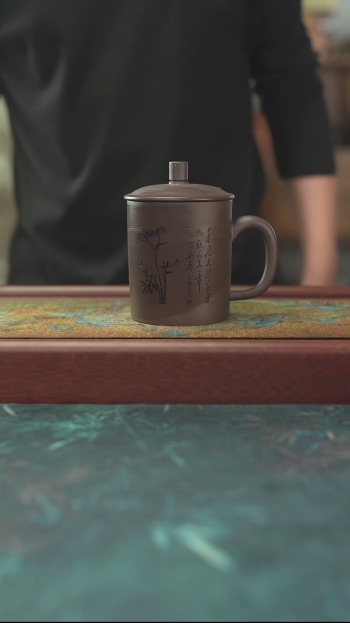 12.19  紫砂  老盖杯