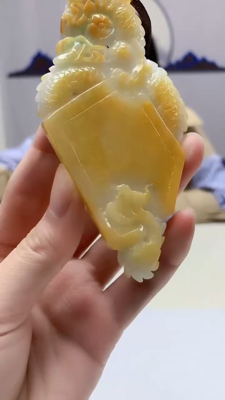 【闪购商品】定制翡翠未镶嵌3123zm-毛货挂件104