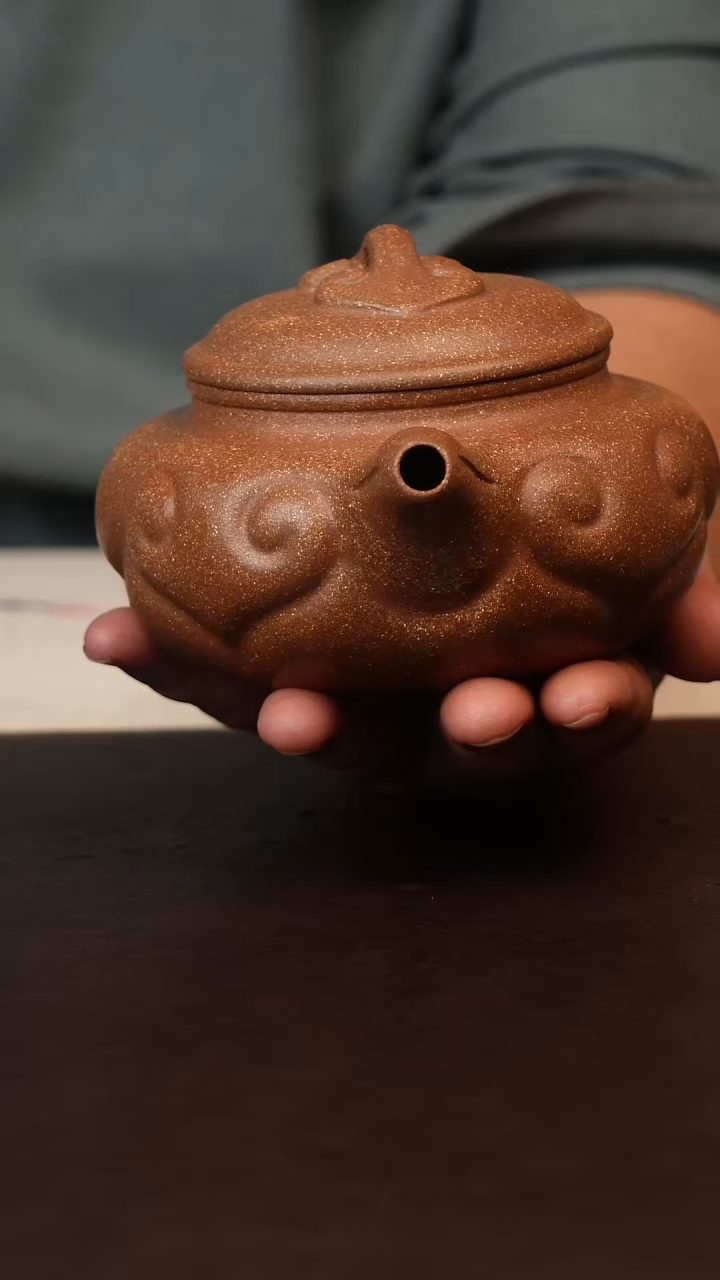 茶壶紫砂原矿紫砂桃花泥大仿古