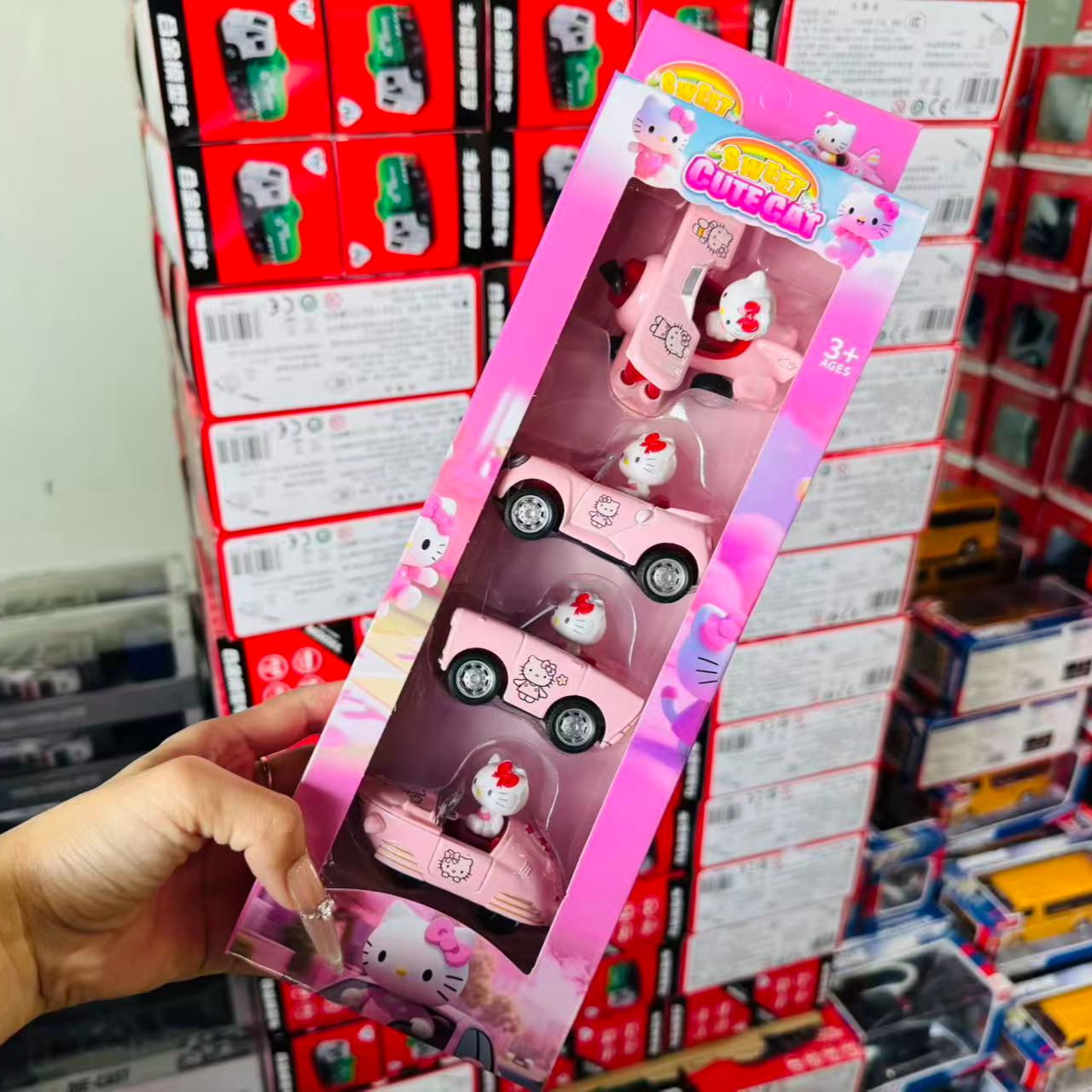 套装KT猫模型车玩具