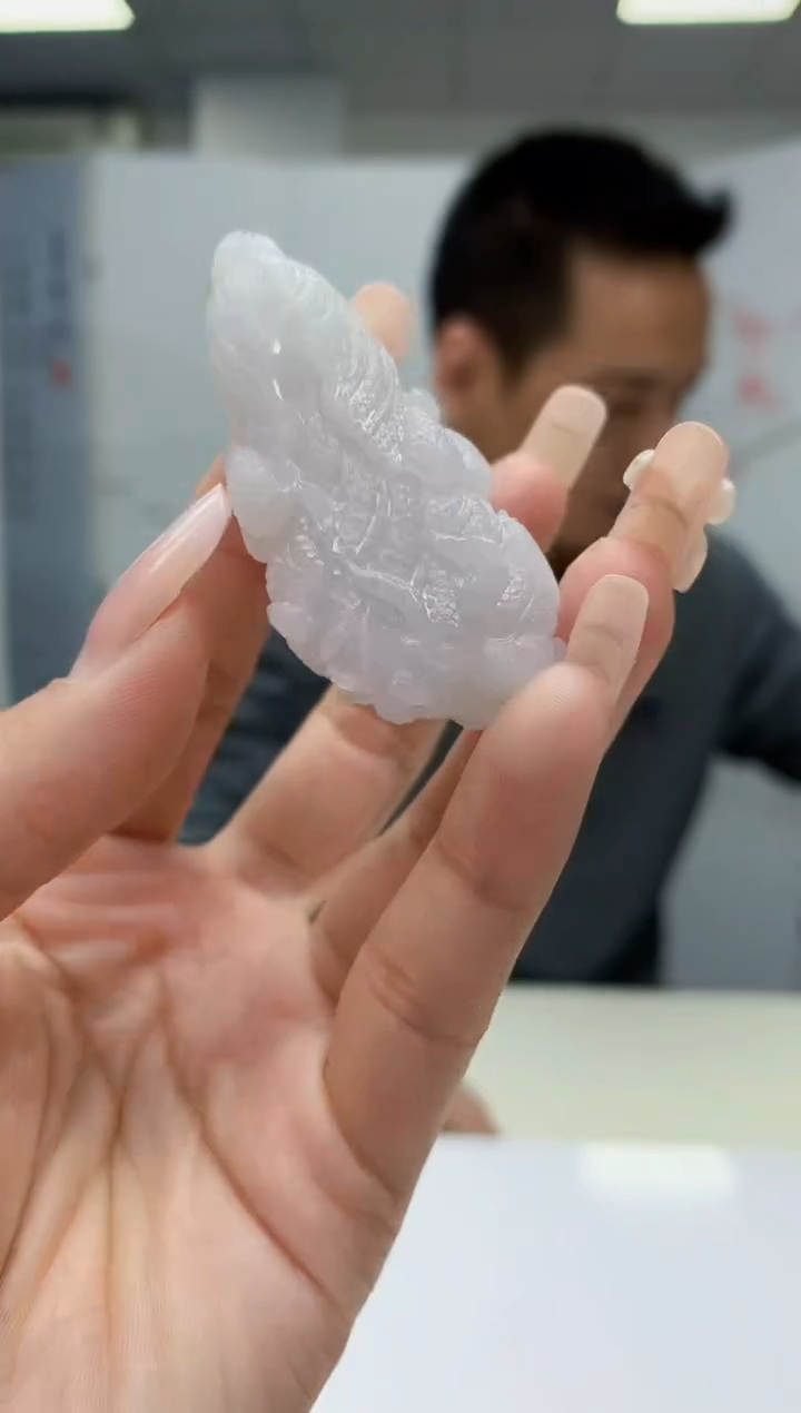 【闪购商品】定制翡翠未镶嵌3916lr-毛货挂件78