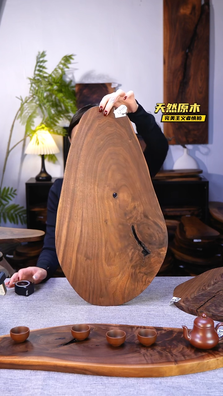 木北美黑胡桃原木.干裂疤结不属于商品质量问题完美主义者慎拍