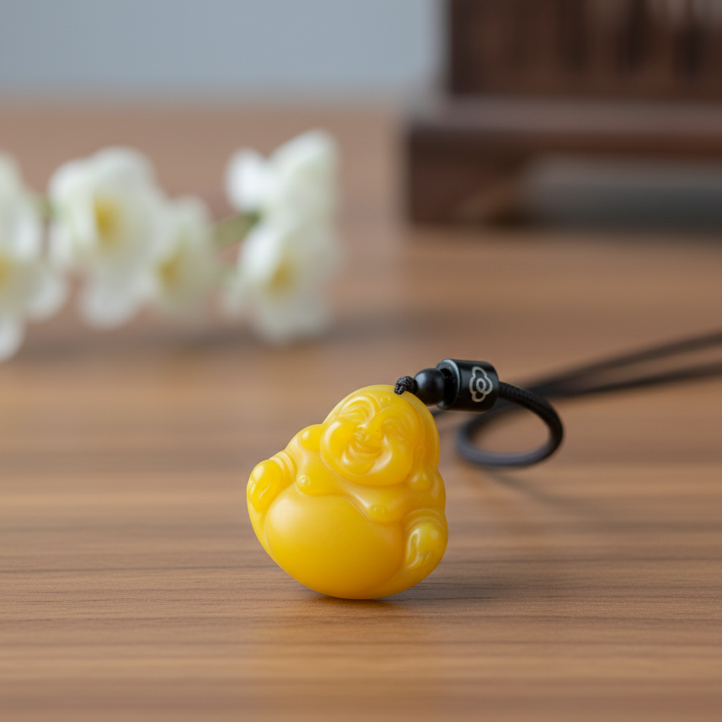 z10黄厚小佛公气质精美吊坠