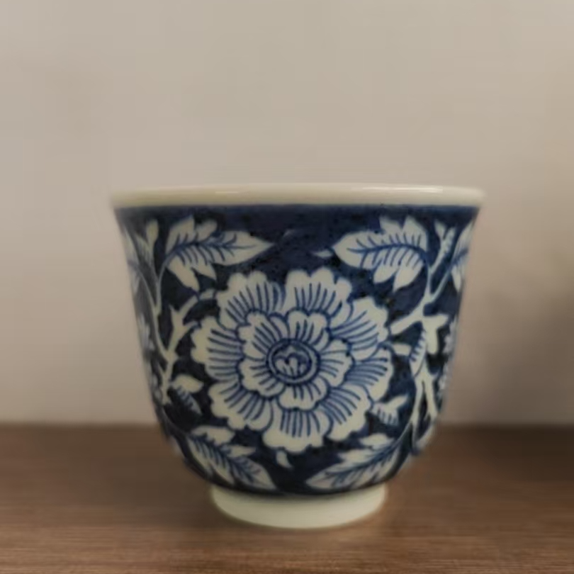 【小乔赏瓷】古窑柴烧 龙压手内刻绘画