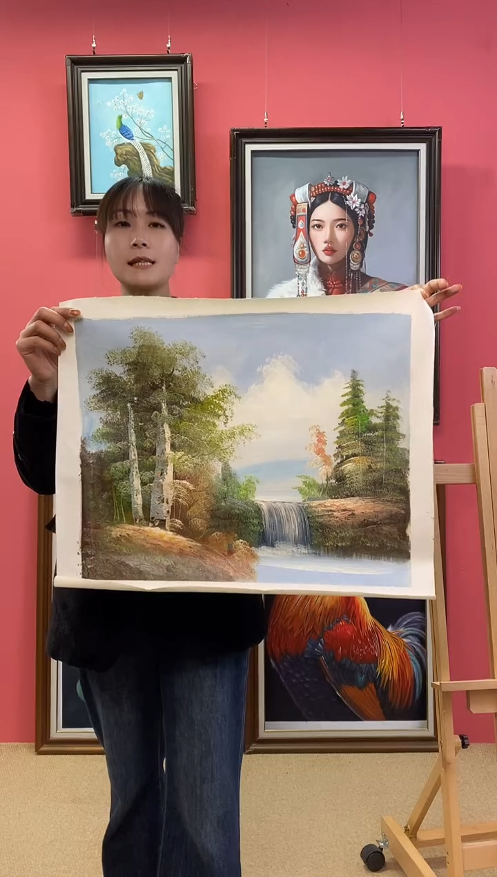 油画金**寓 尺寸40*50画芯（不含框） 