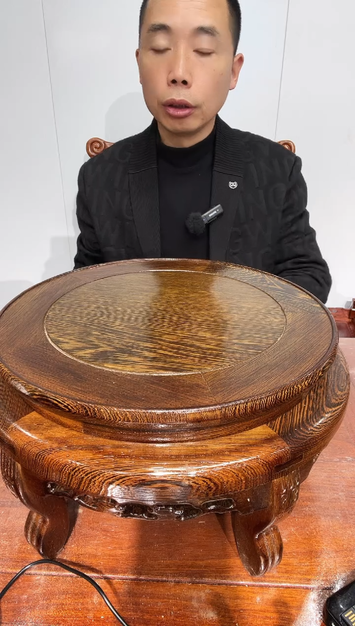 木五**海鸡翅木虎头几32*37*19