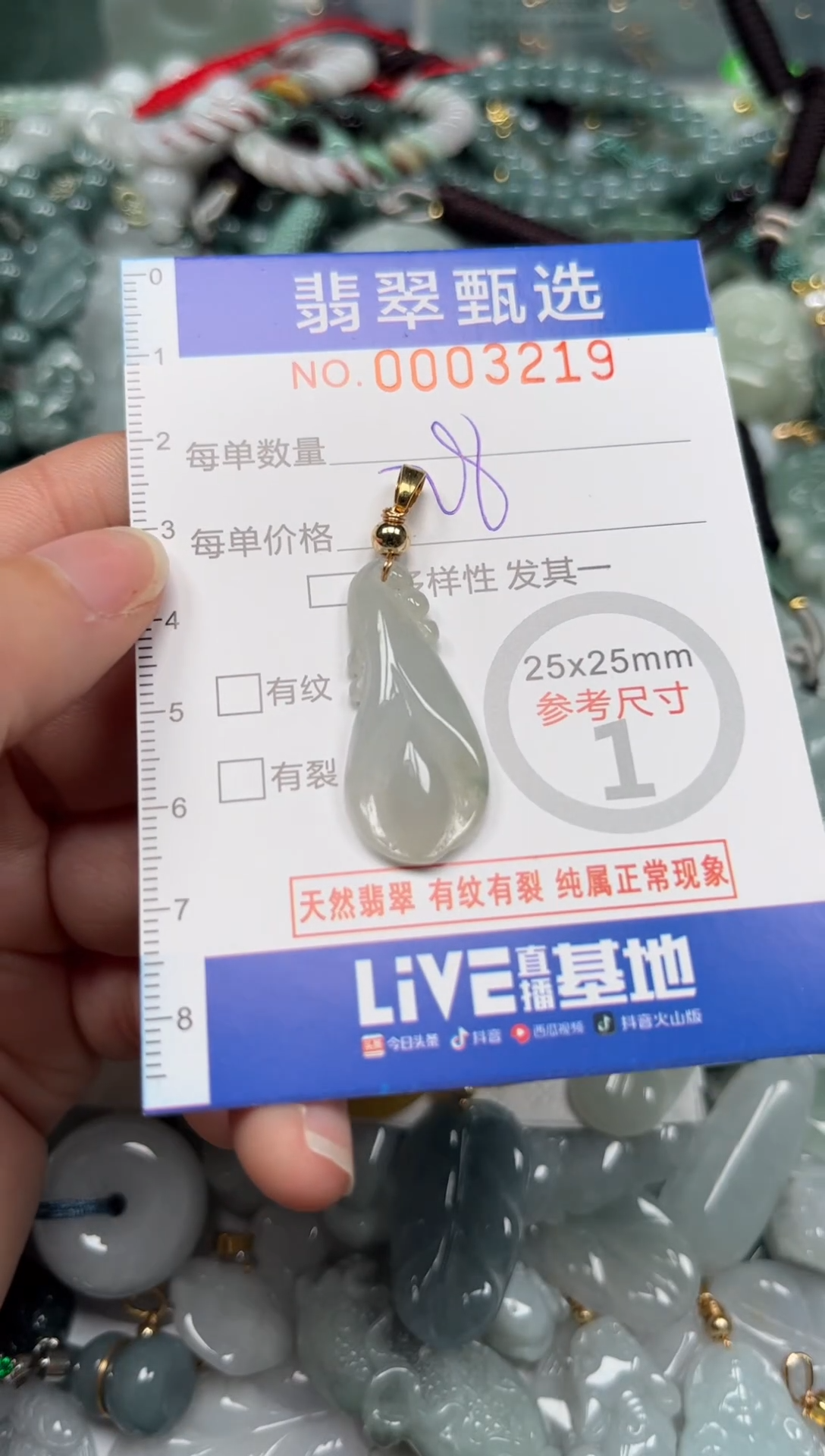 【闪购商品】翡翠颈饰未镶嵌00..3219