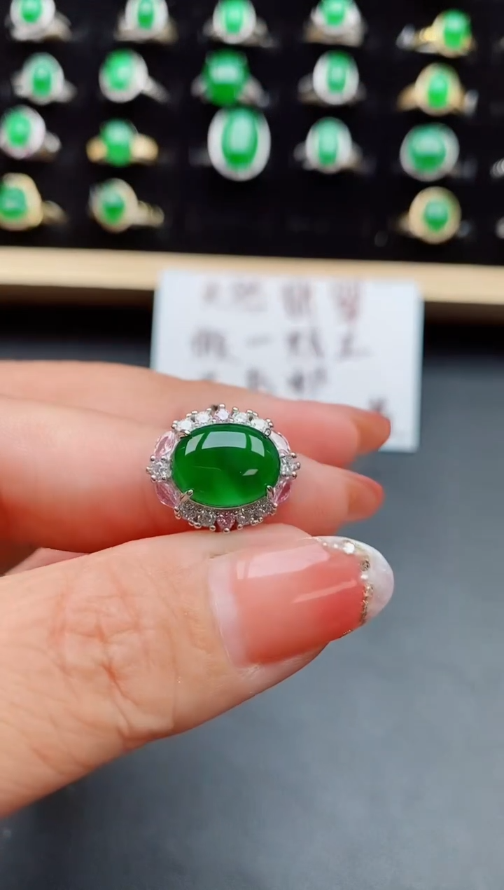 【闪购商品】翡翠戒指银S925镶嵌805800