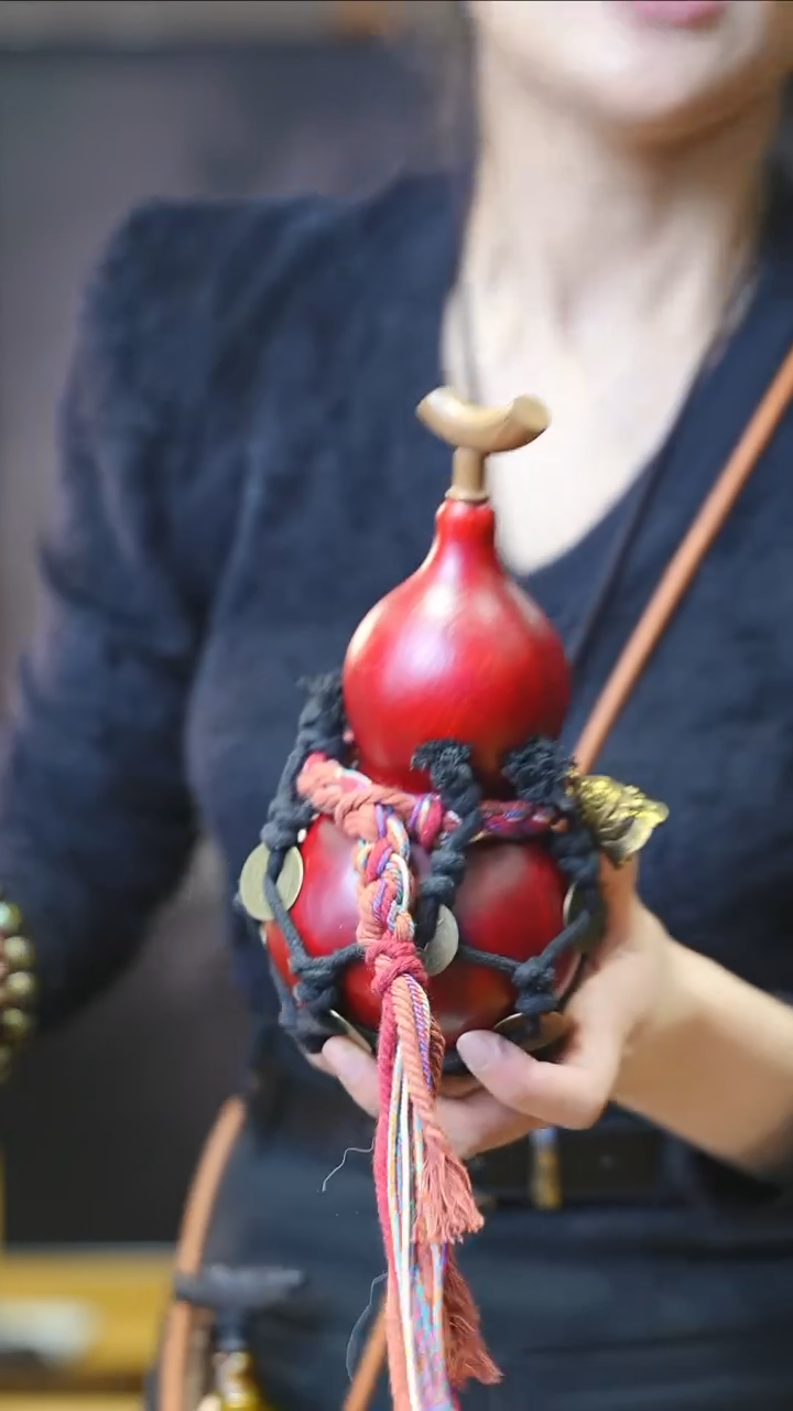 【闪购商品】XL149大漆酒葫芦不包手串及旋转底座