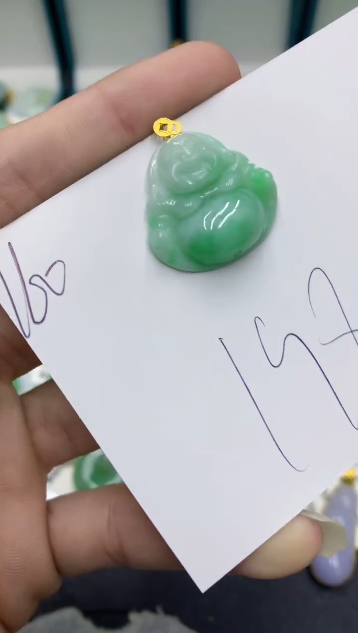 【闪购商品】翡翠颈饰18K金镶嵌翡翠