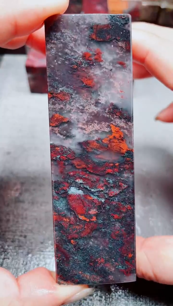 玉桂林鸡血玉素章--19