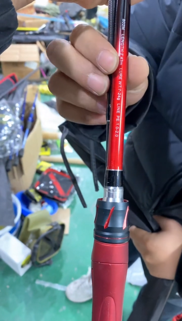 红蝎崎刃243枪柄高碳路亚竿