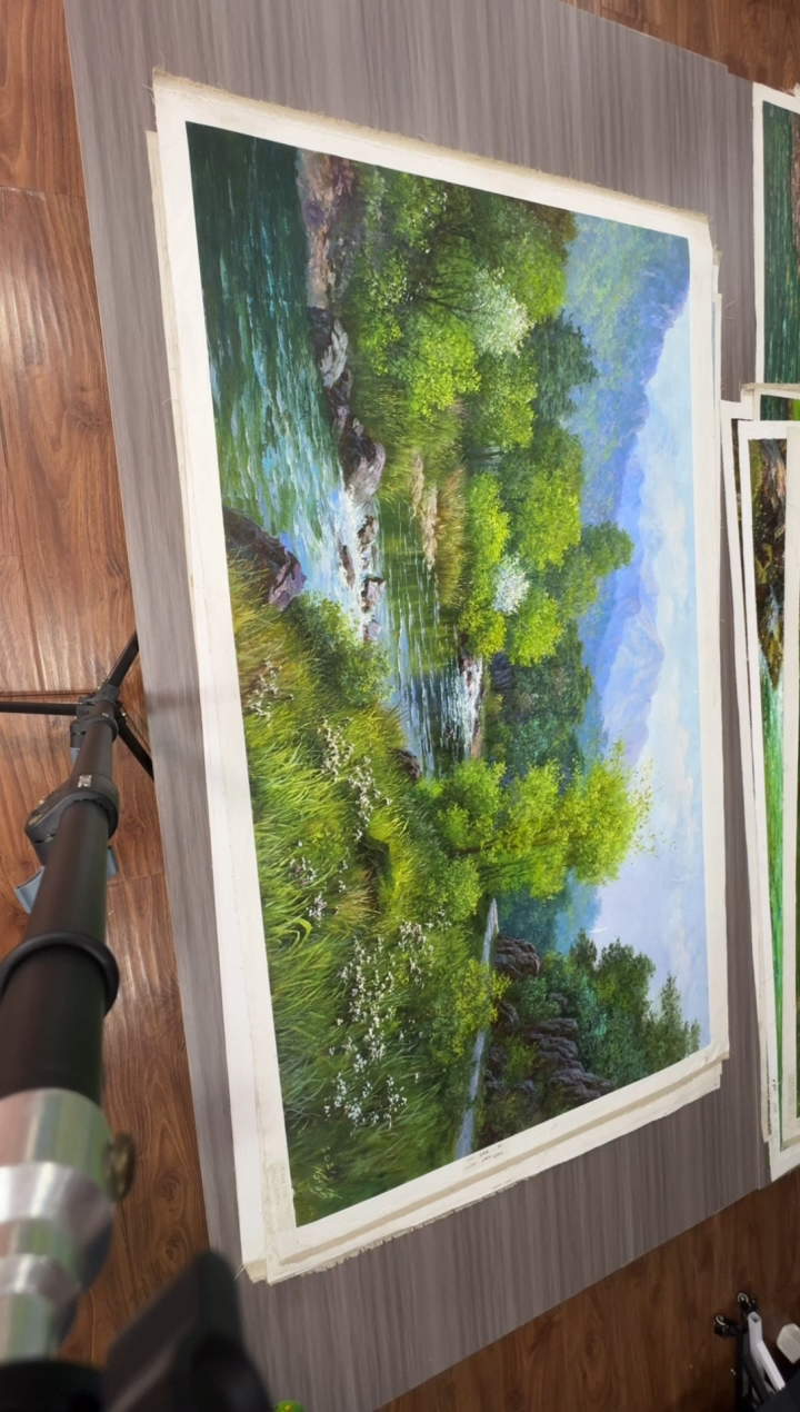 油画【121号】约1.6米丨朝鲜原创纯手绘孤品油画丨顺丰包邮