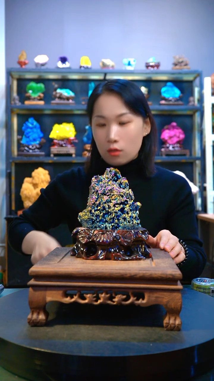 石材精品矿物晶体摆件