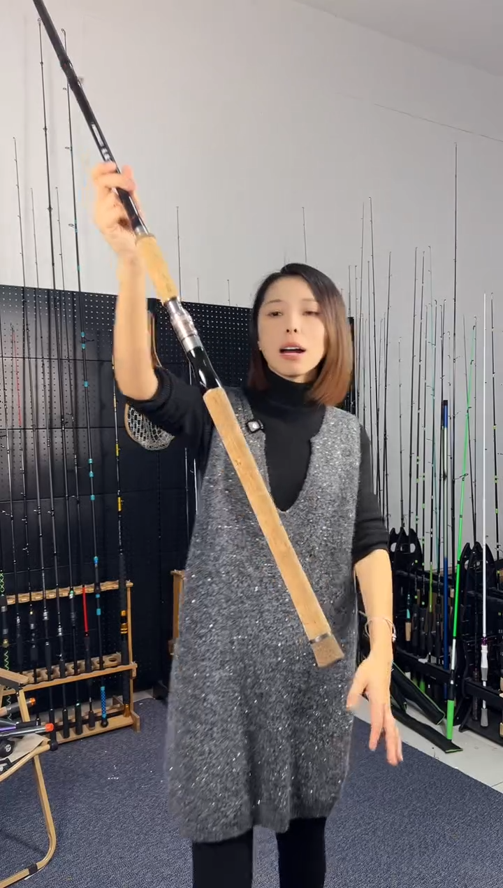 2.1m碳素仿木雷强2.1米枪柄（瑕疵尾货竿，没有售后，介意勿拍）