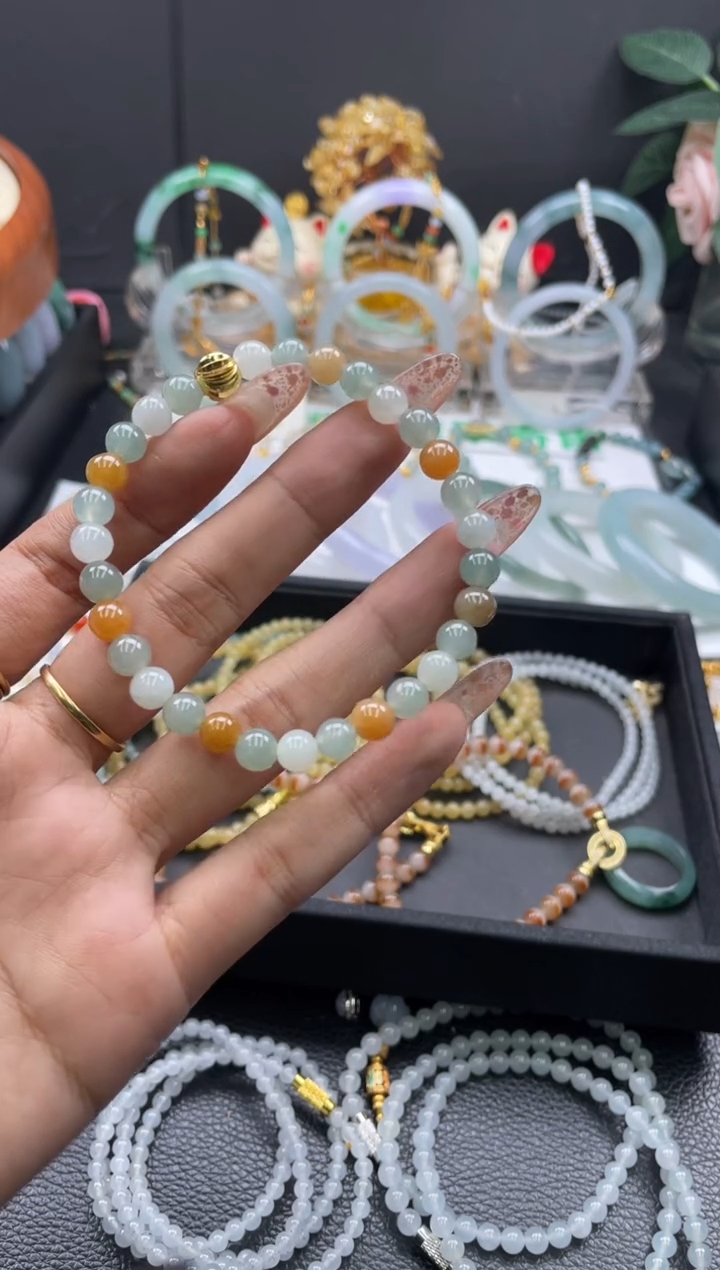 未镶嵌手链翡翠手串