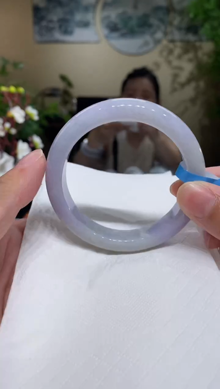 翡翠手镯未镶嵌圈口55.5