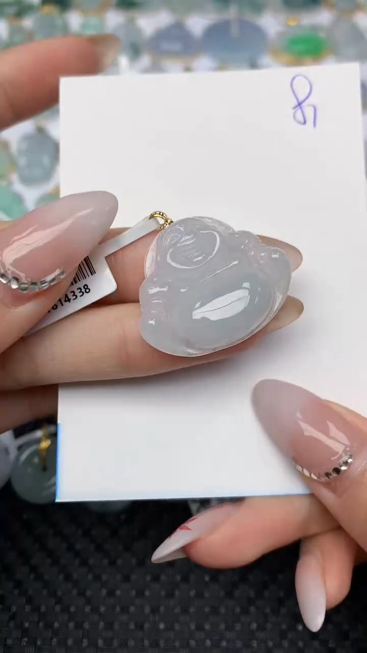 【闪购商品】翡翠颈饰18K金镶嵌天然翡翠A货