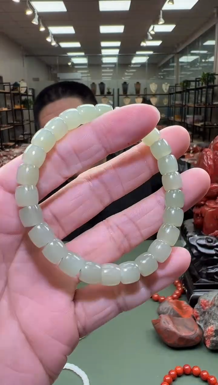 【闪购商品】和田玉单圈手串未镶嵌一条7mm+ 多样性发货