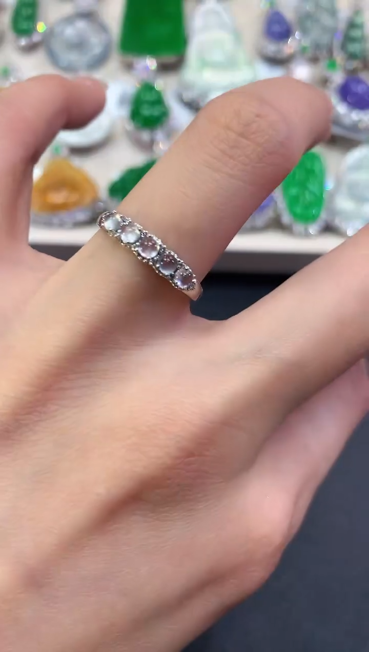 【闪购商品】翡翠戒指18K金镶嵌q2多样性一件发货