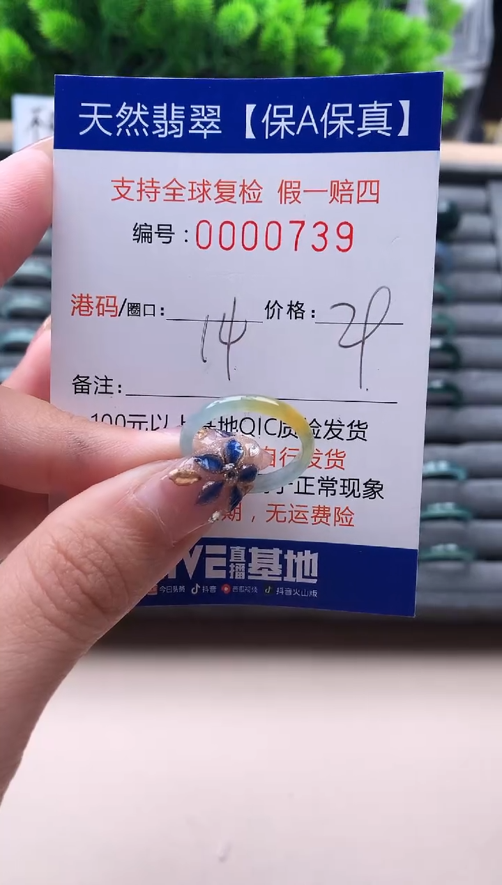 未镶嵌戒指翡翠739