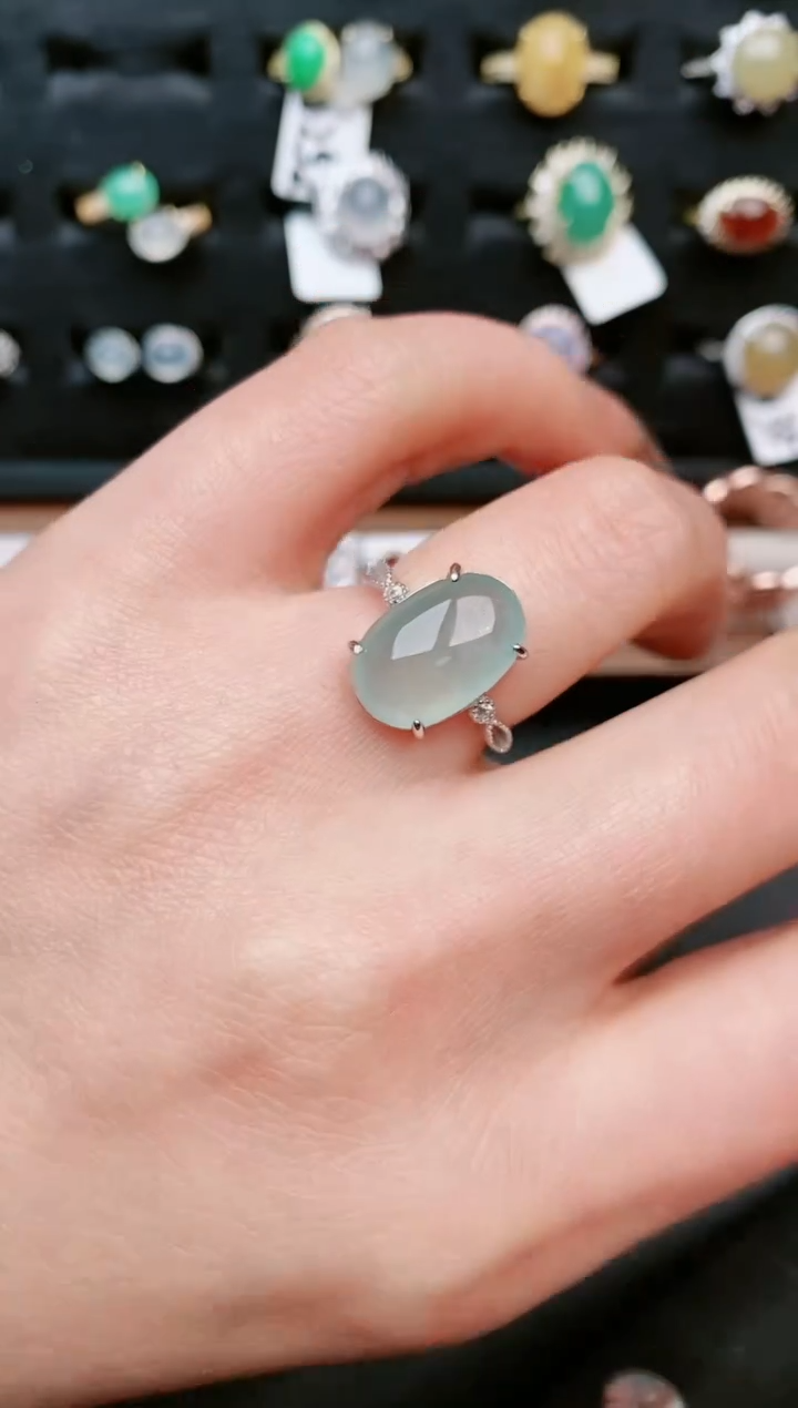 【闪购商品】翡翠戒指银S925镶嵌.....