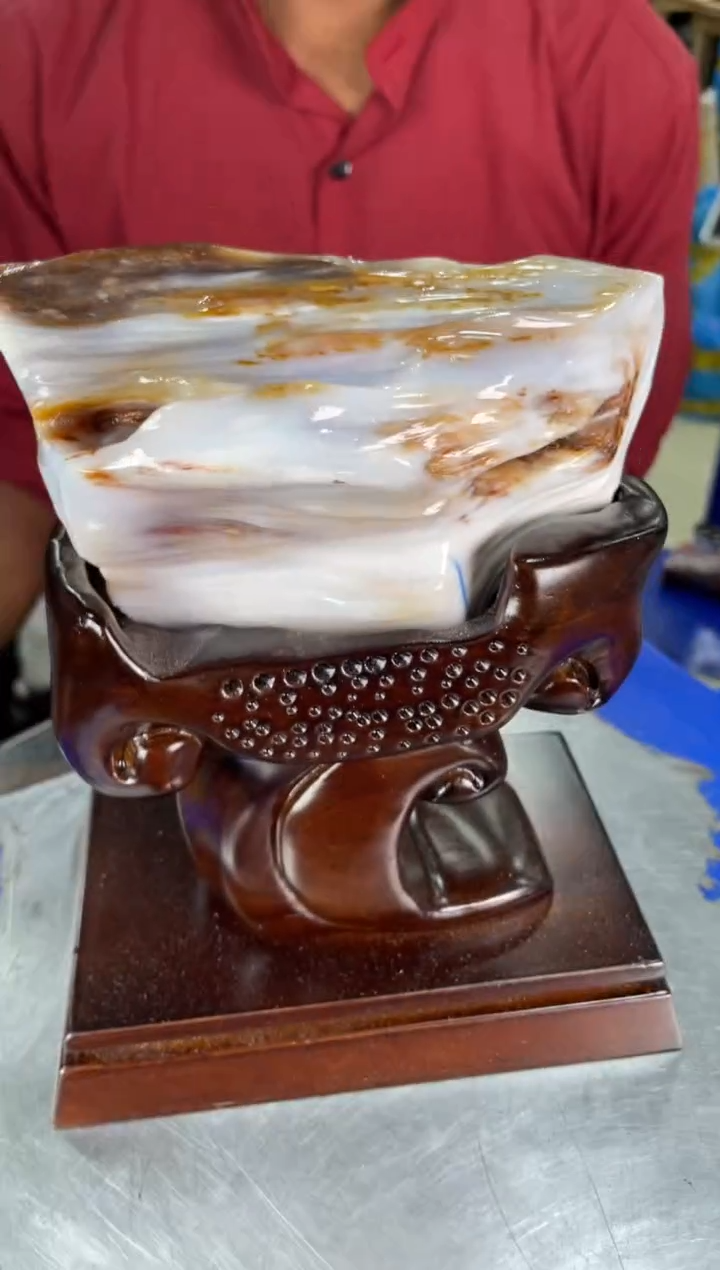 硅化玉未镶嵌摆件12