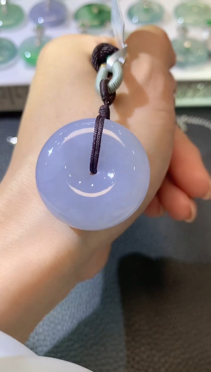 【闪购商品】翡翠吊坠(不含链)未镶嵌A26紫货有一定色差