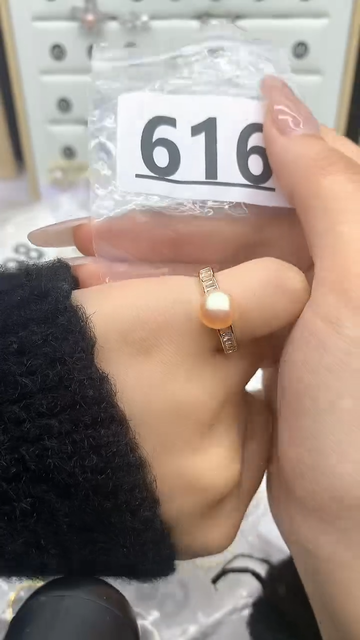 合金珠宝奇石淡水珍珠616