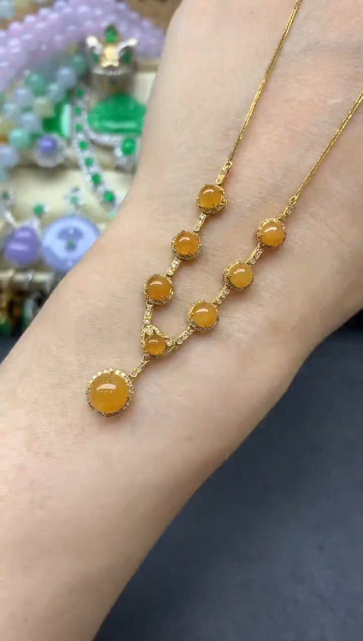 【闪购商品】翡翠颈饰18K金镶嵌562-中国好珍宝