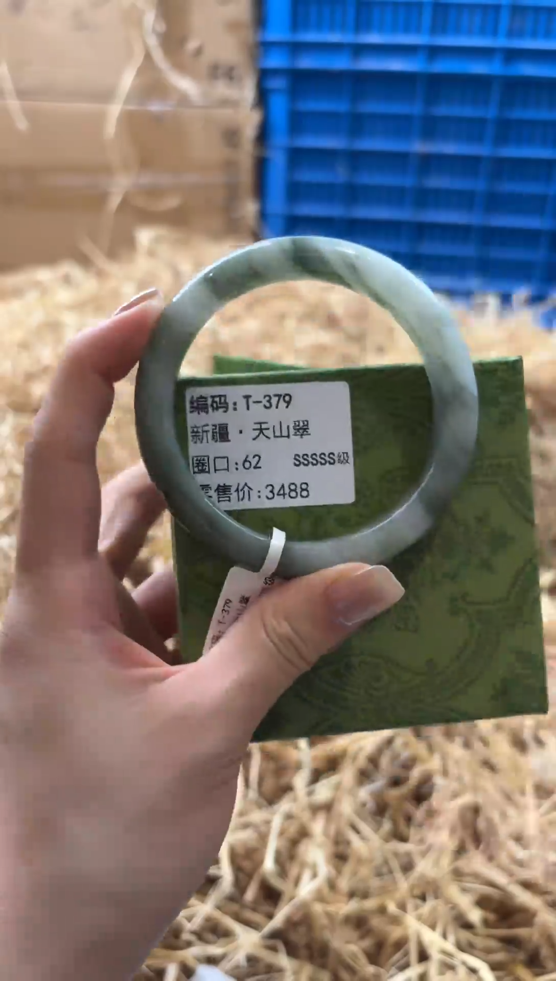 未镶嵌手镯石英质玉T-379