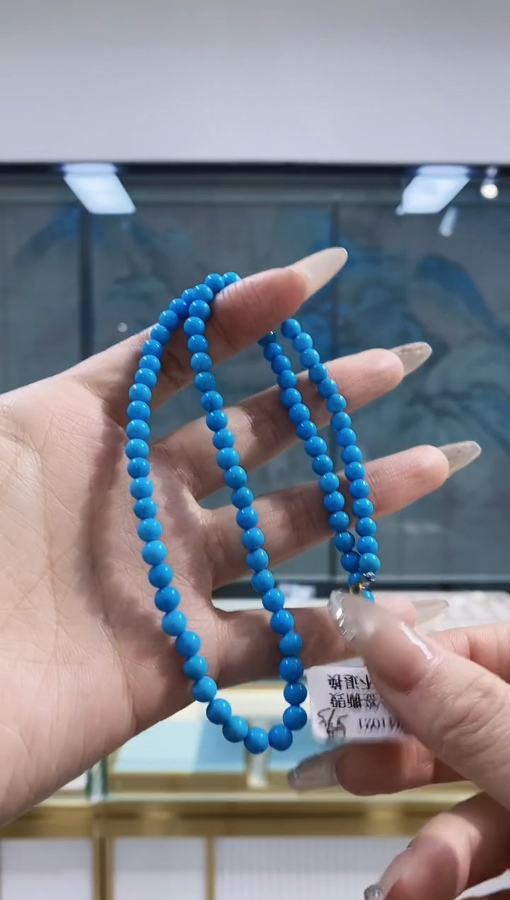【闪购商品】绿松石项链银S925镶嵌发货一件