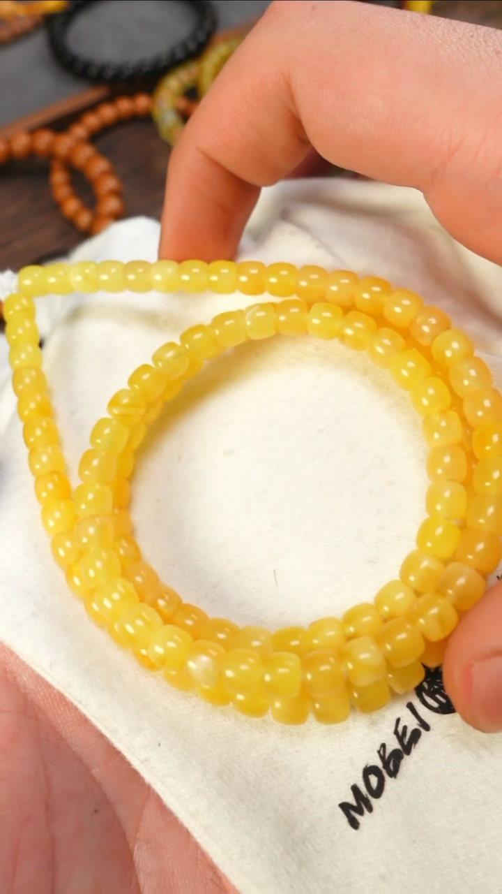 【闪购商品】蜜蜡手链未镶嵌2264/6mm蜜蜡108