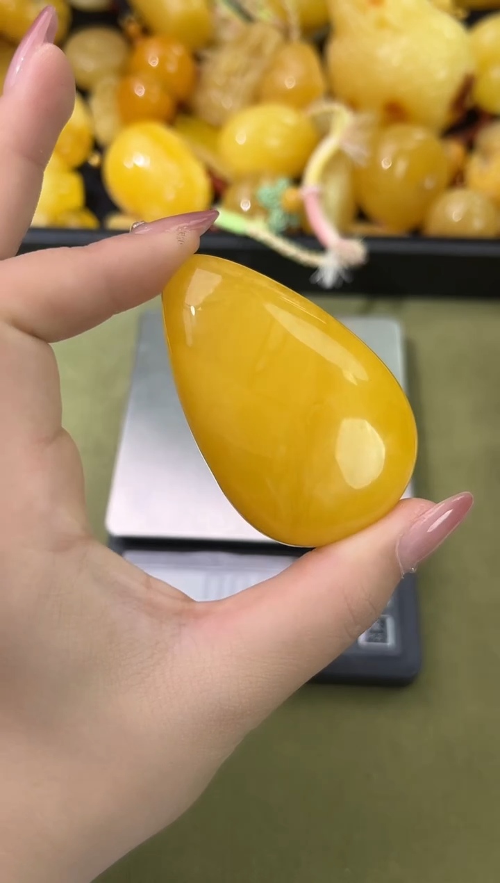 裸石琥珀未镶嵌天然琥珀蜜蜡吊坠
